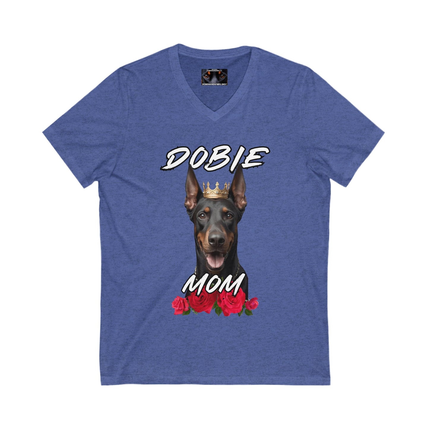Dobie Mom 1.1 Private Label Unisex Jersey Short Sleeve V-Neck Tee