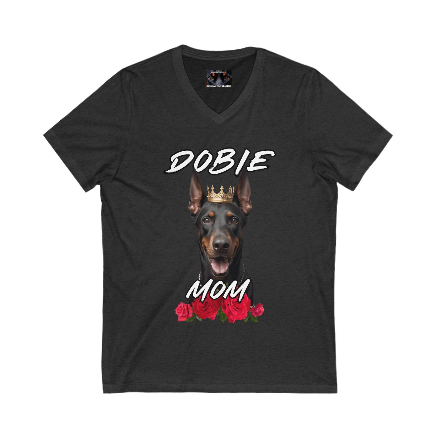 Dobie Mom 1.1 Private Label Unisex Jersey Short Sleeve V-Neck Tee