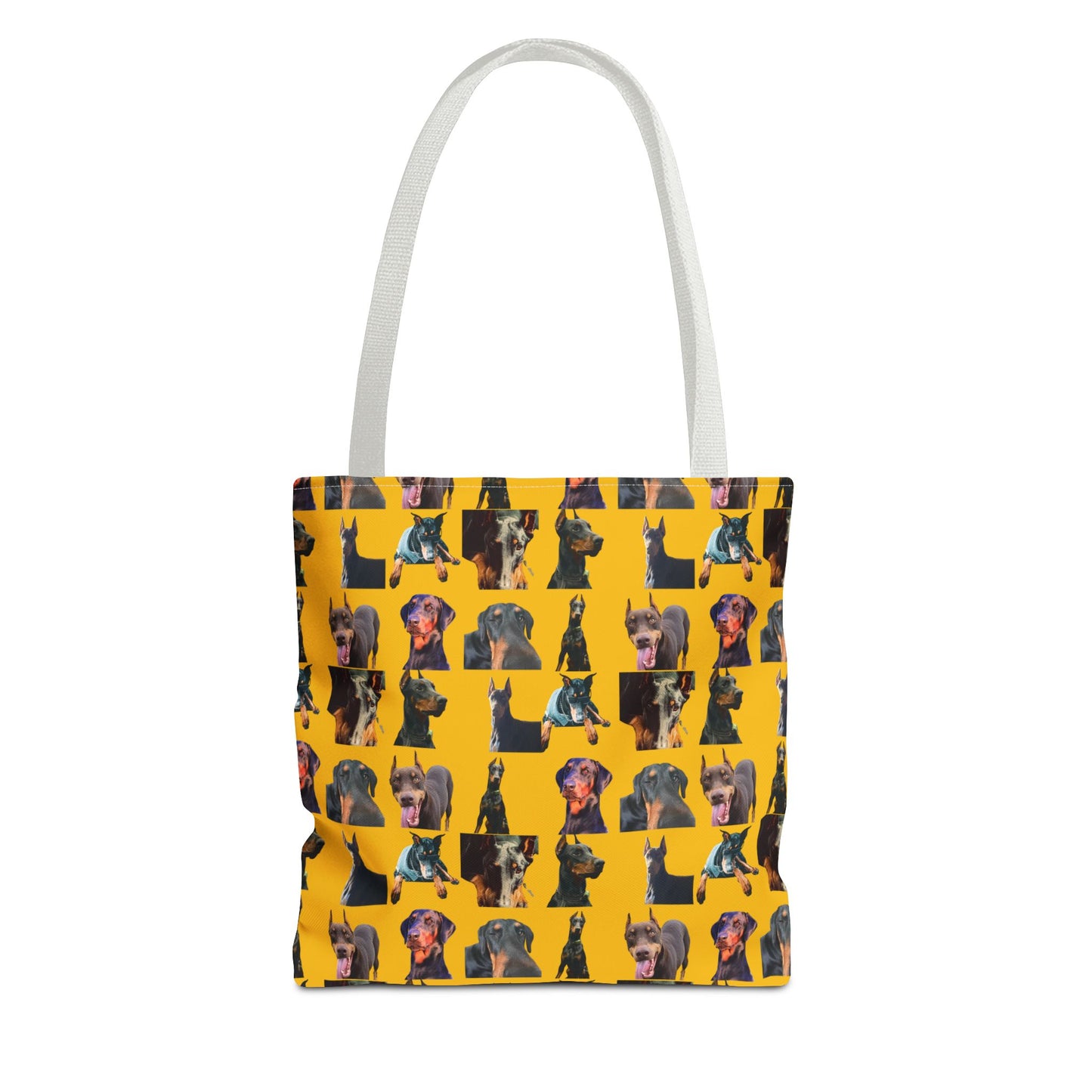 Edition 3 Doberman Model Pattern Yellow Tote Bag