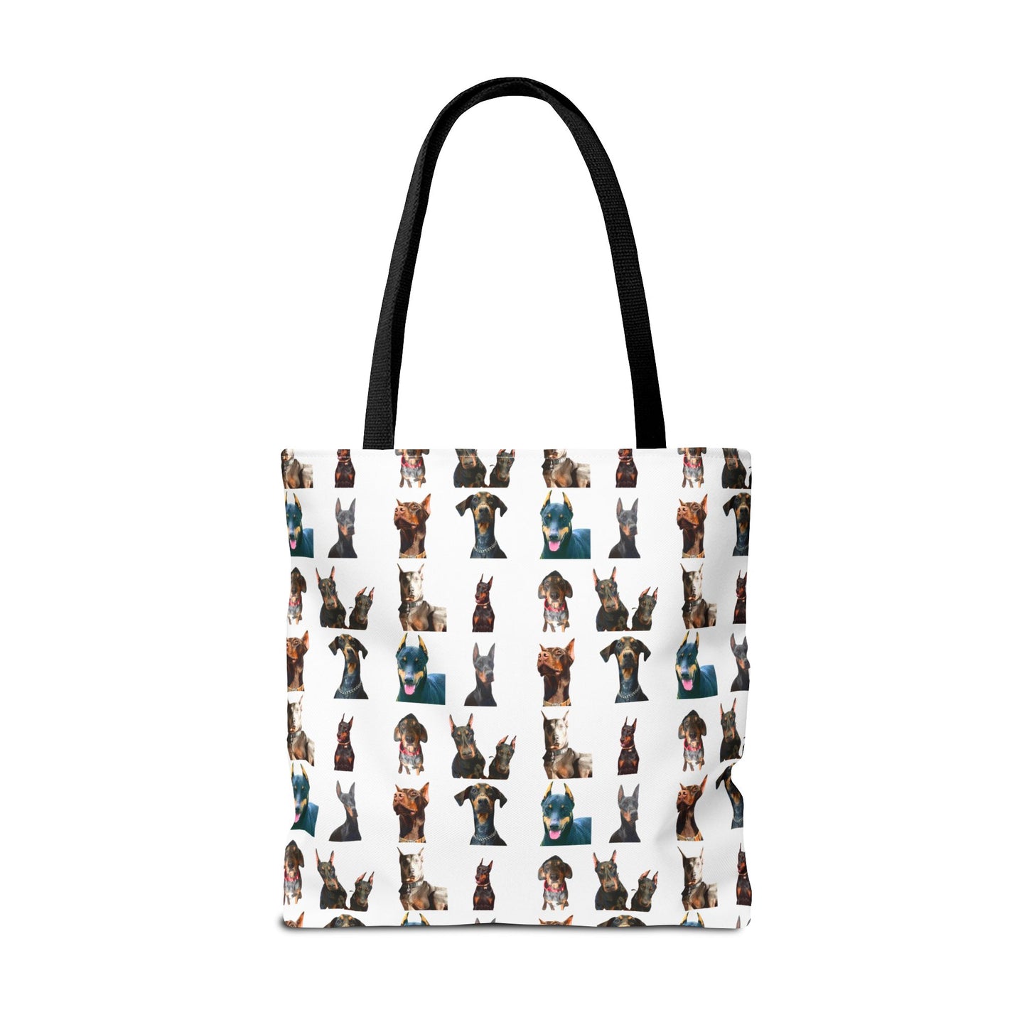 Edition 4 Doberman Model Pattern White Tote Bag