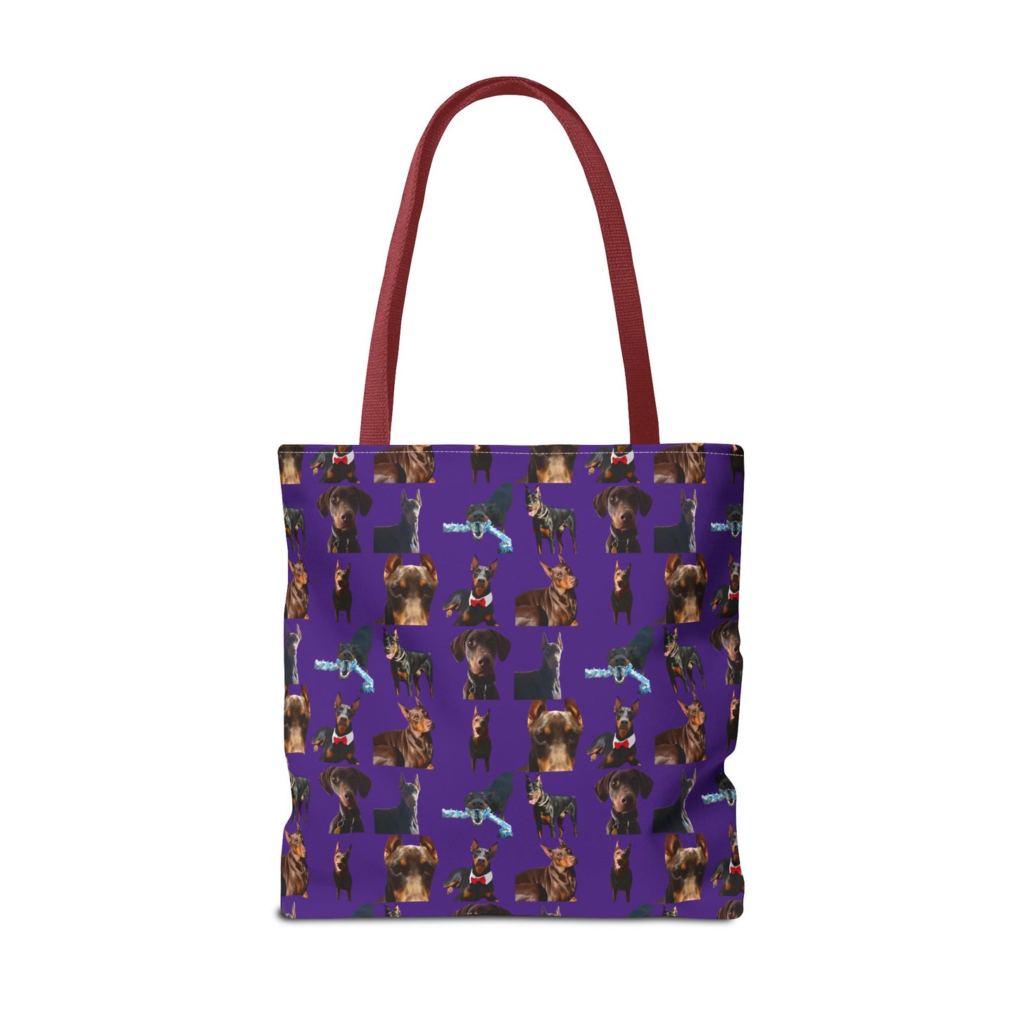 Edition 1 Doberman Model Pattern Purple Tote Bag