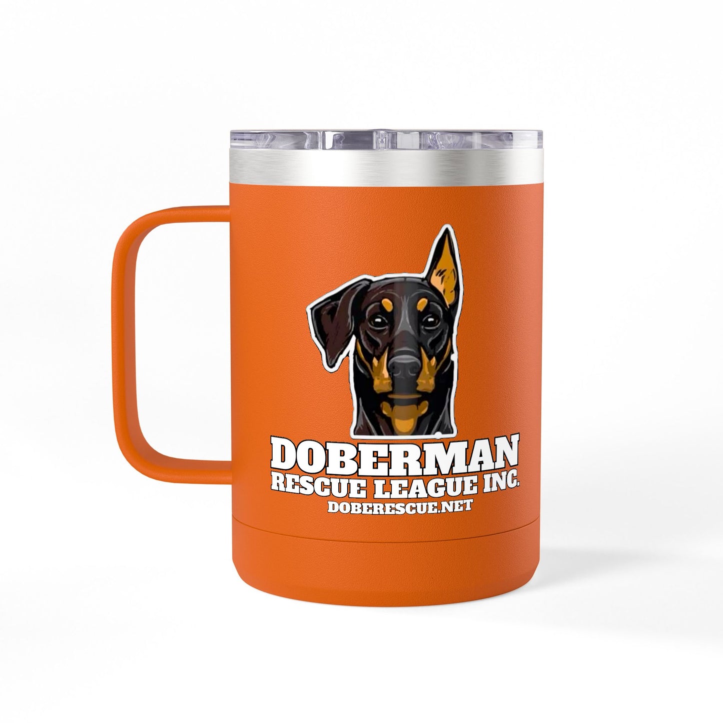 Doberman Rescue League 15oz Insulated Coffee Tumbler