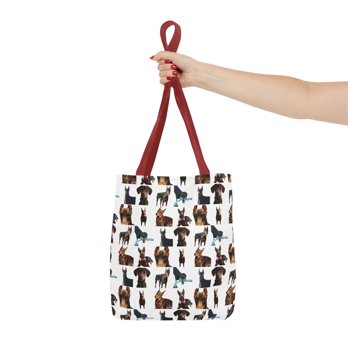 Edition 1 Doberman Model Pattern White Tote Bag
