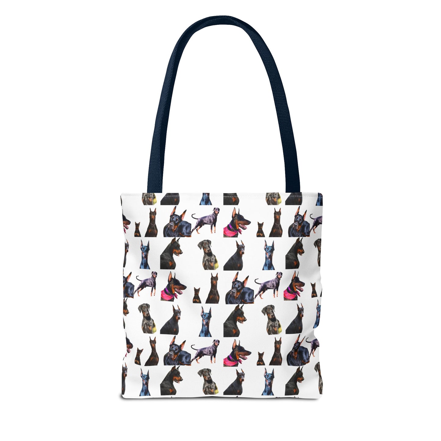 Edition 7 Doberman Model Pattern White Tote Bag