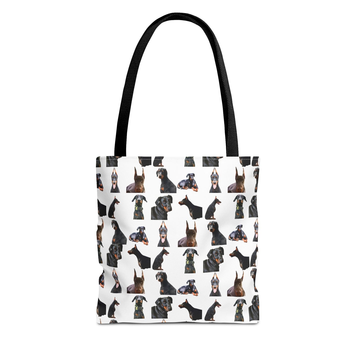 Edition 6 Doberman Model Pattern White Tote Bag
