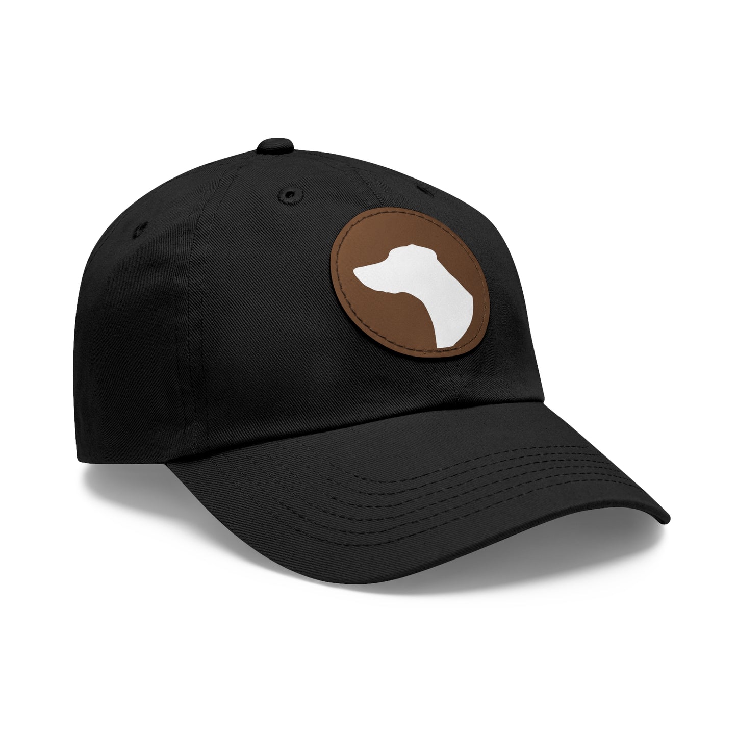 N 1 Dad Hat with Leather Patch (Round)