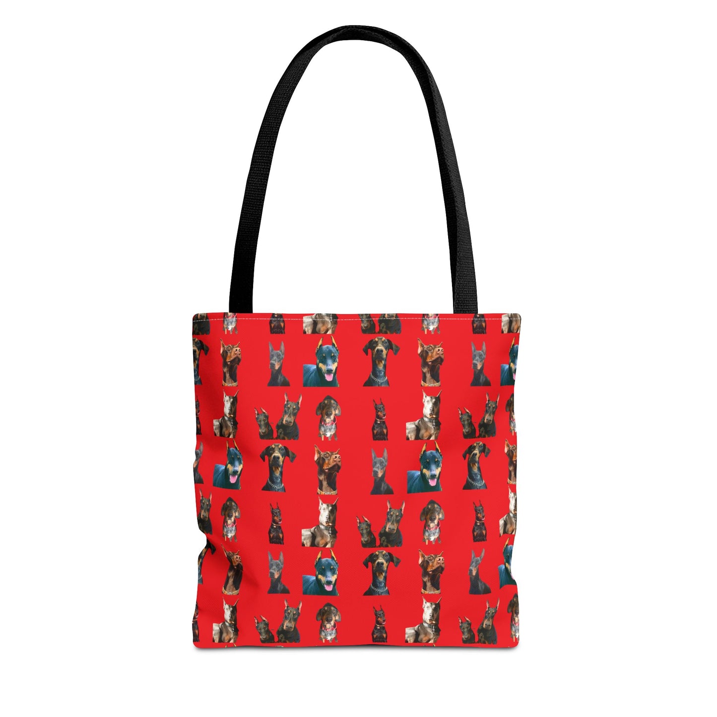 Edition 4 Doberman Model Pattern Red Tote Bag