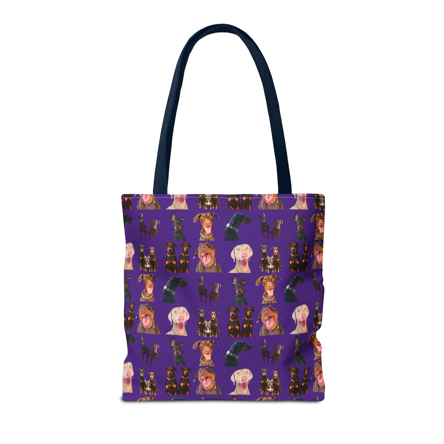 Edition 9 Doberman Model Pattern Purple Tote Bag