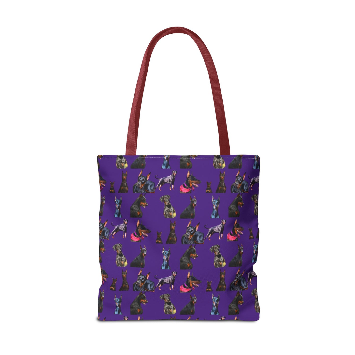 Edition 7 Doberman Model Pattern Purple Tote Bag
