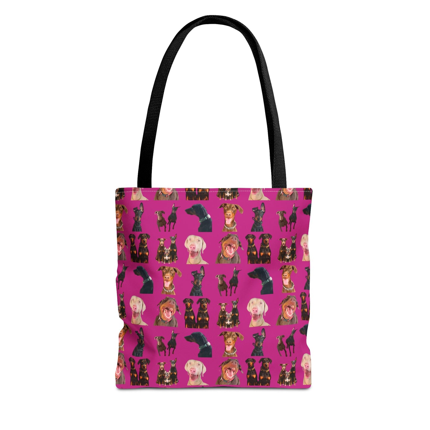 Edition 9 Doberman Model Pattern Pink Tote Bag
