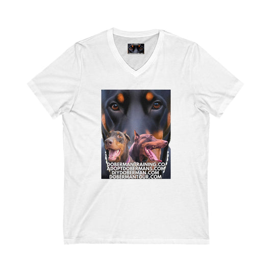 Training Tour 1 Private Label Unisex Jersey Short Sleeve V-Neck Tee
