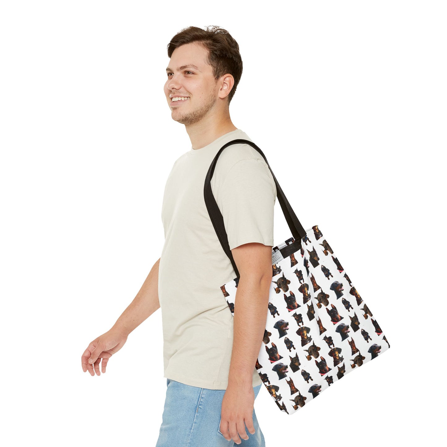 Edition 2 Doberman Model Pattern White Tote Bag