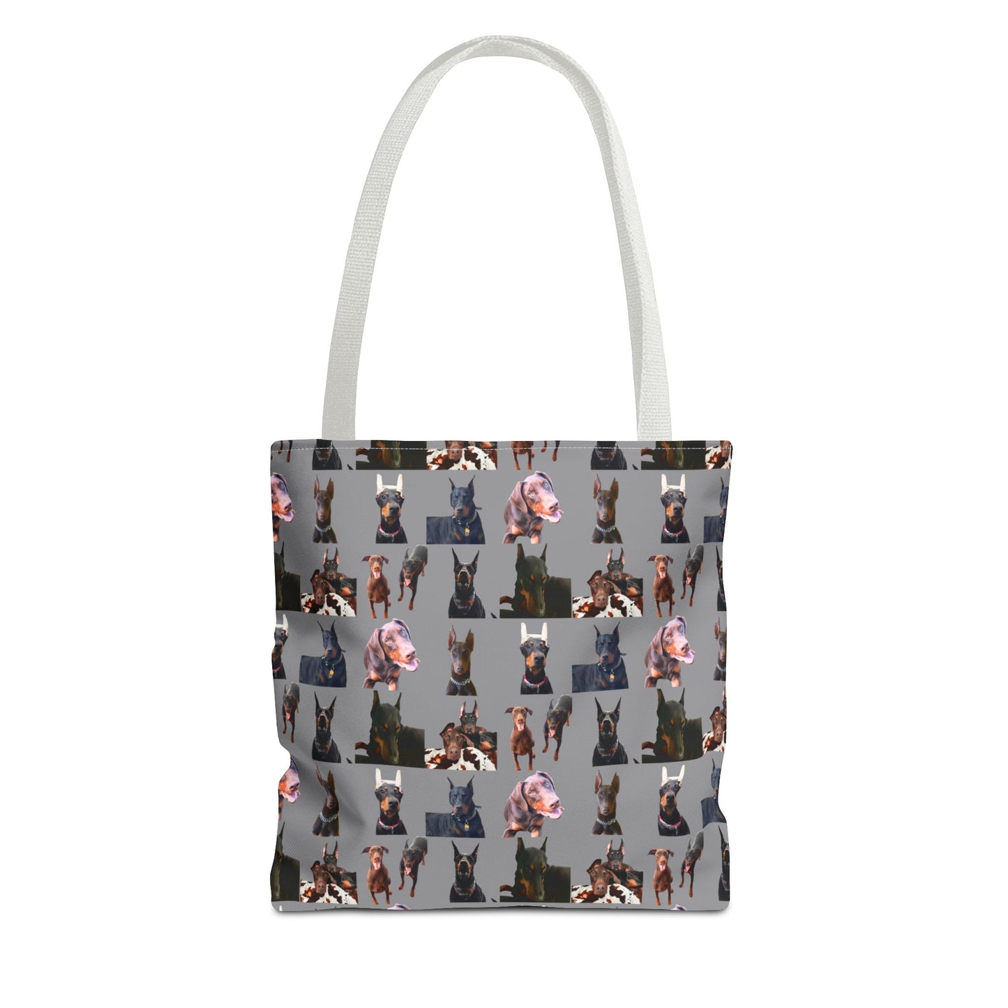Edition 10 Doberman Model Pattern Gray Tote Bag