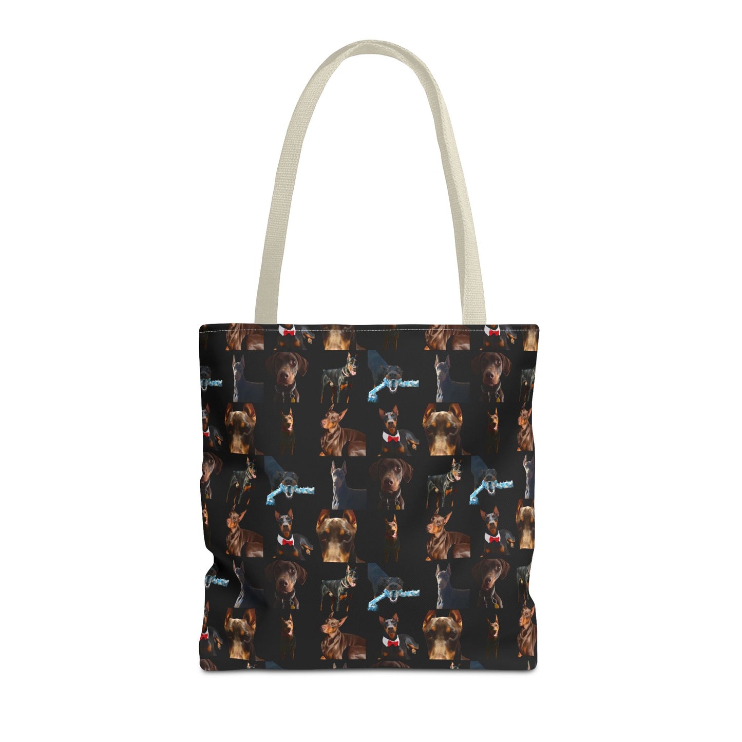 Edition 1 Doberman Model Pattern Black Tote Bag