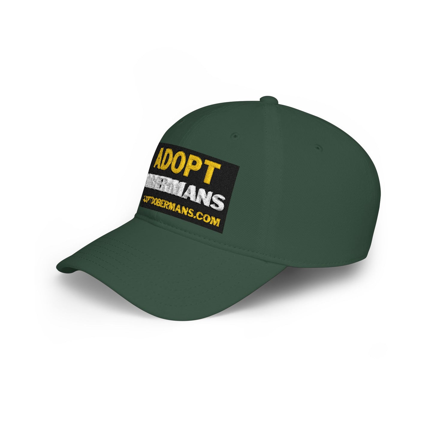 Adopt Dobermans 1 Low Profile Baseball Cap — Rescue Dog Awareness Hat