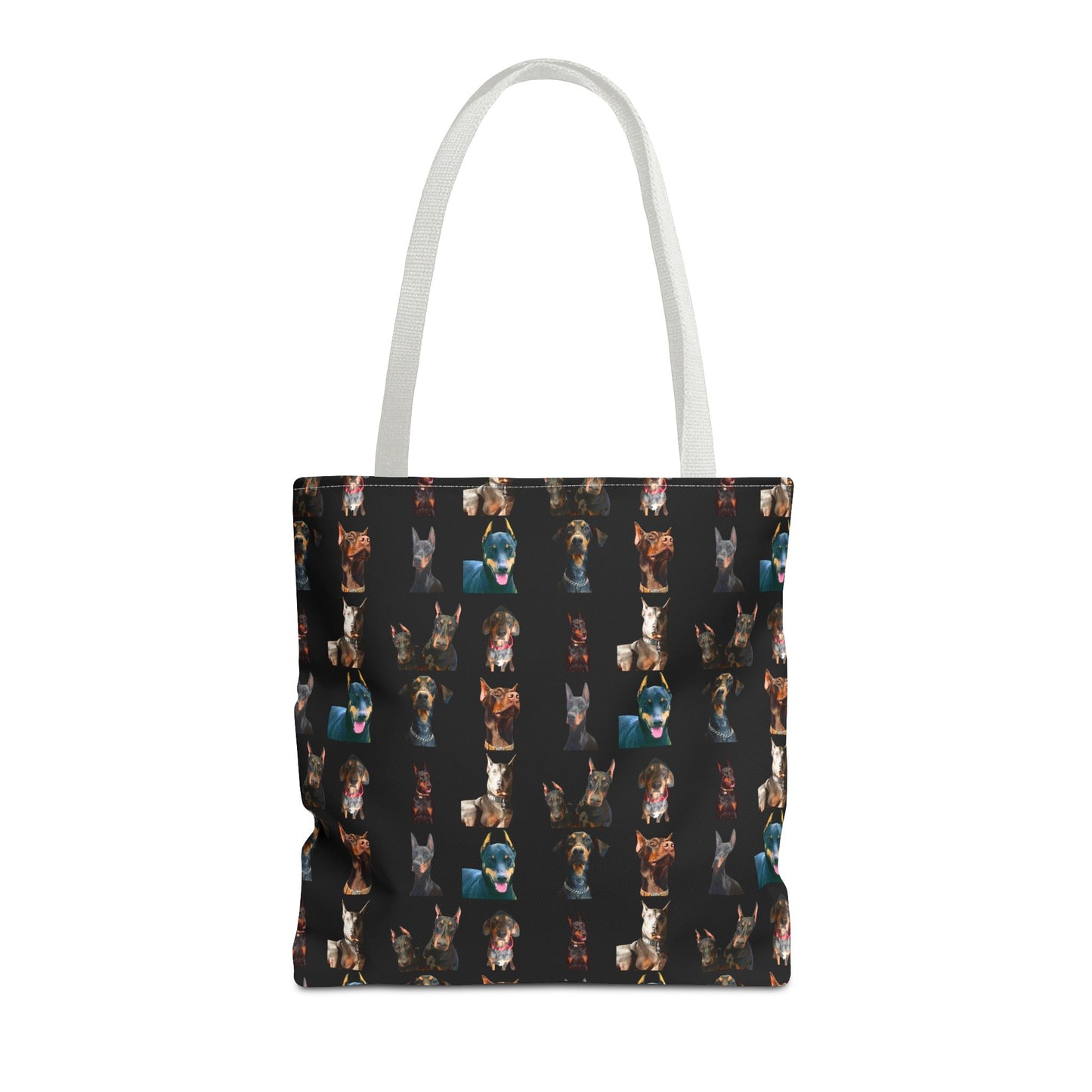 Edition 4 Doberman Model Pattern Black Tote Bag