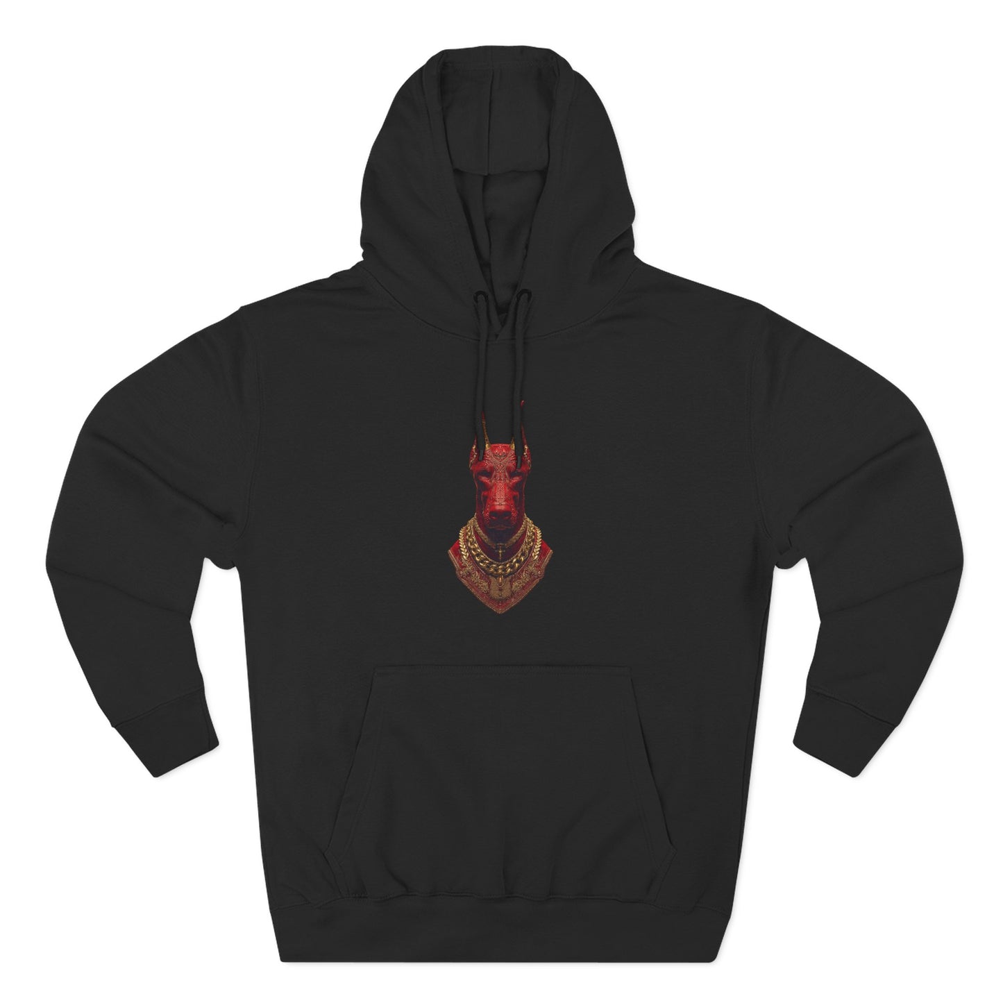 Doberman Goat 3 Fleece Hoodie