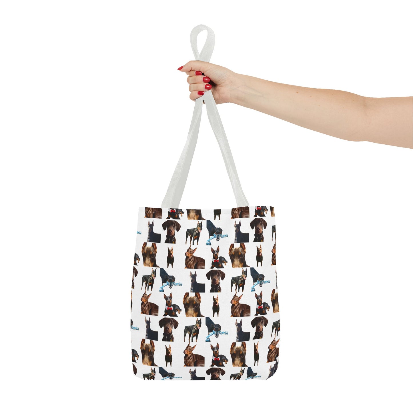 Edition 1 Doberman Model Pattern White Tote Bag