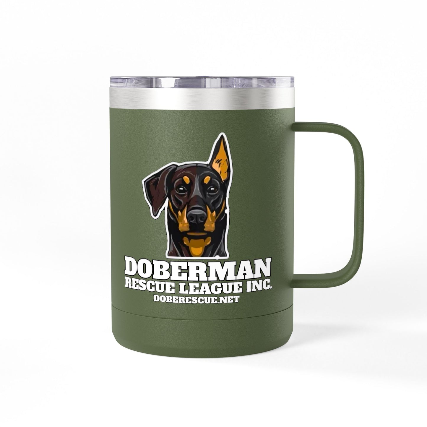 Doberman Rescue League 15oz Insulated Coffee Tumbler
