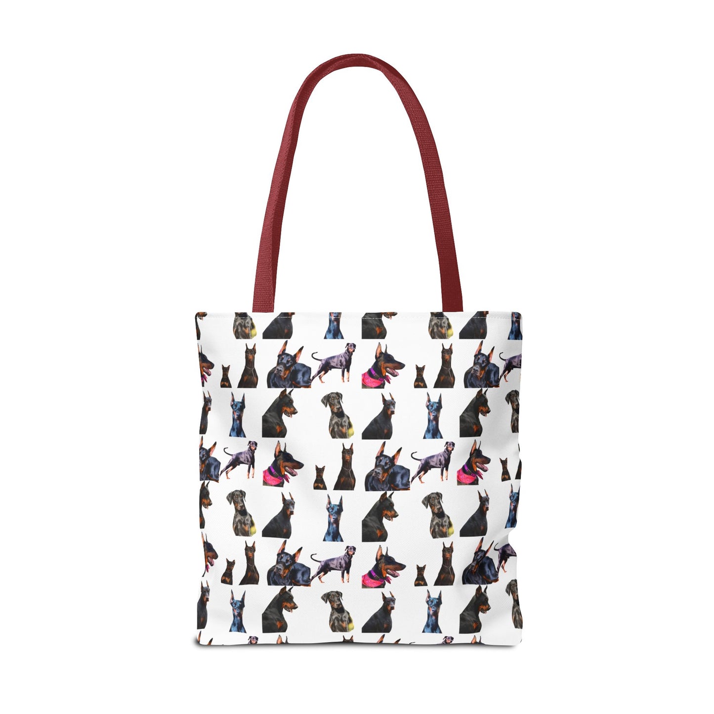 Edition 7 Doberman Model Pattern White Tote Bag