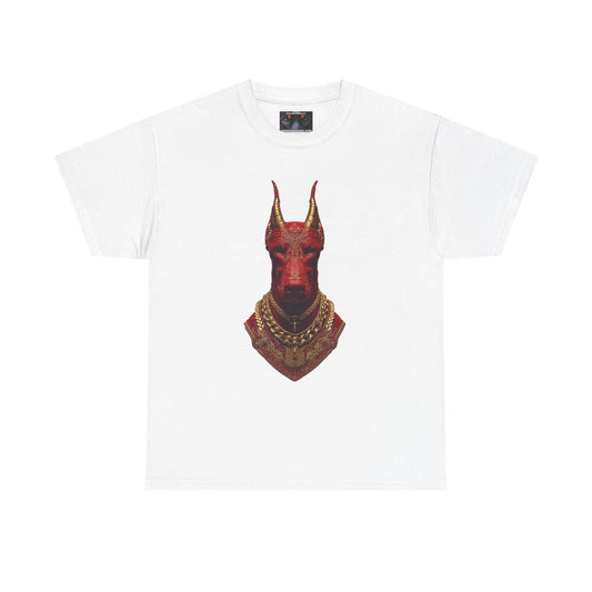 Doberman Goat 4 Private Lable Unisex Heavy Cotton Tee