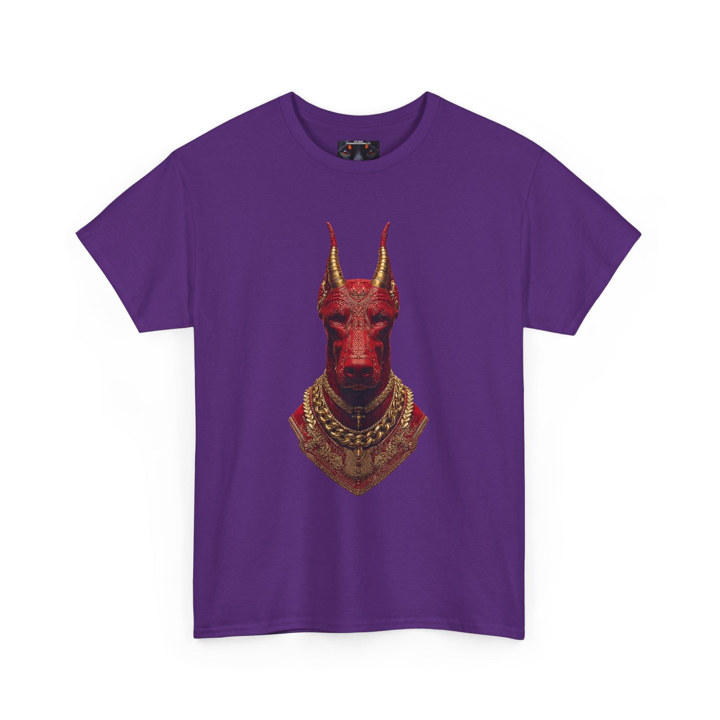 Doberman Goat 4 Private Lable Unisex Heavy Cotton Tee