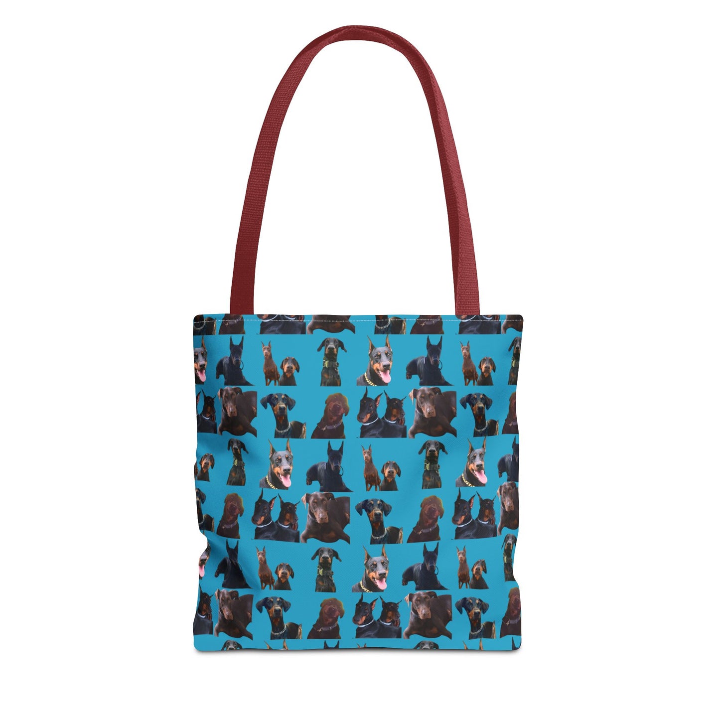 Edition 5 Doberman Model Pattern Turquoise Tote Bag