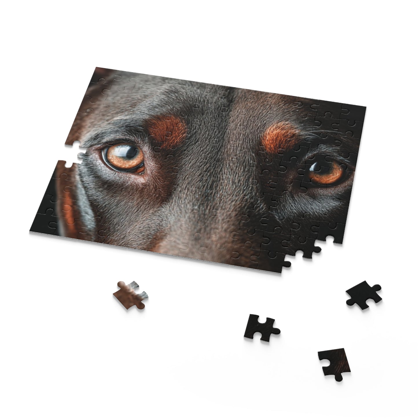 Human Mental Stimulation 5 Puzzle Black Lab Portrait Puzzle 1 Jigsaw (120/252/500 Pieces)
