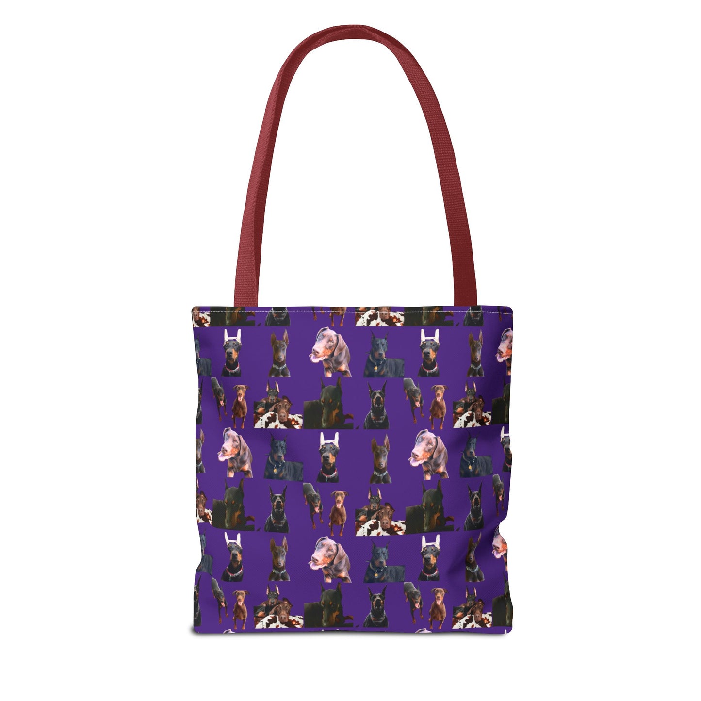 Edition 10 Doberman Model Pattern Purple Tote Bag