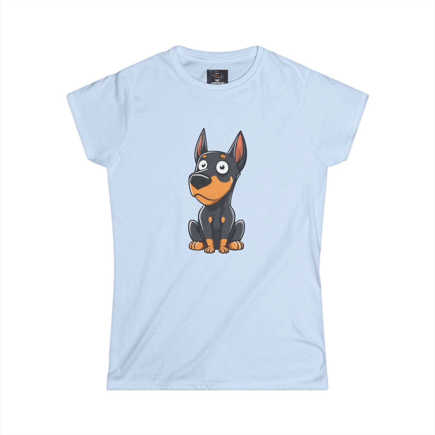 Cartoon Doberman 2 Women's Softstyle Tee
