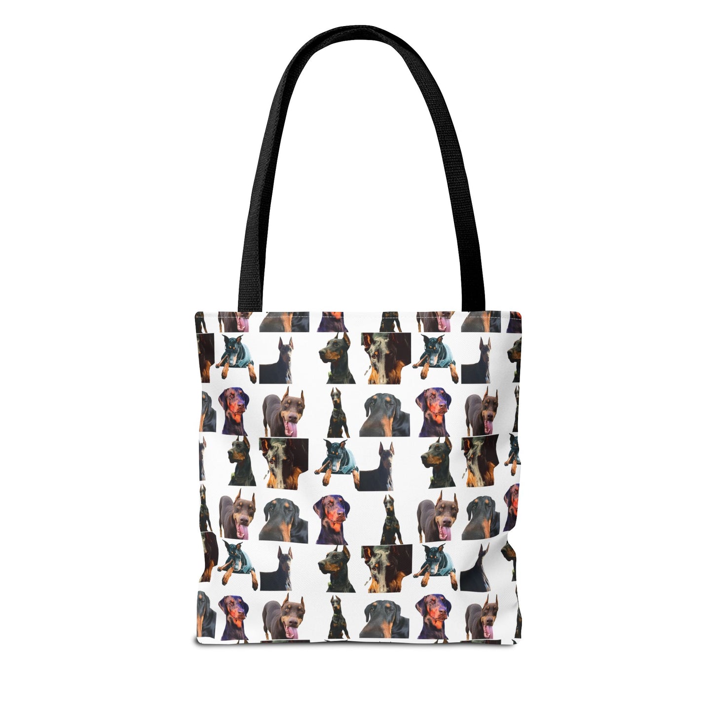 Edition 3 Doberman Model Pattern White Tote Bag