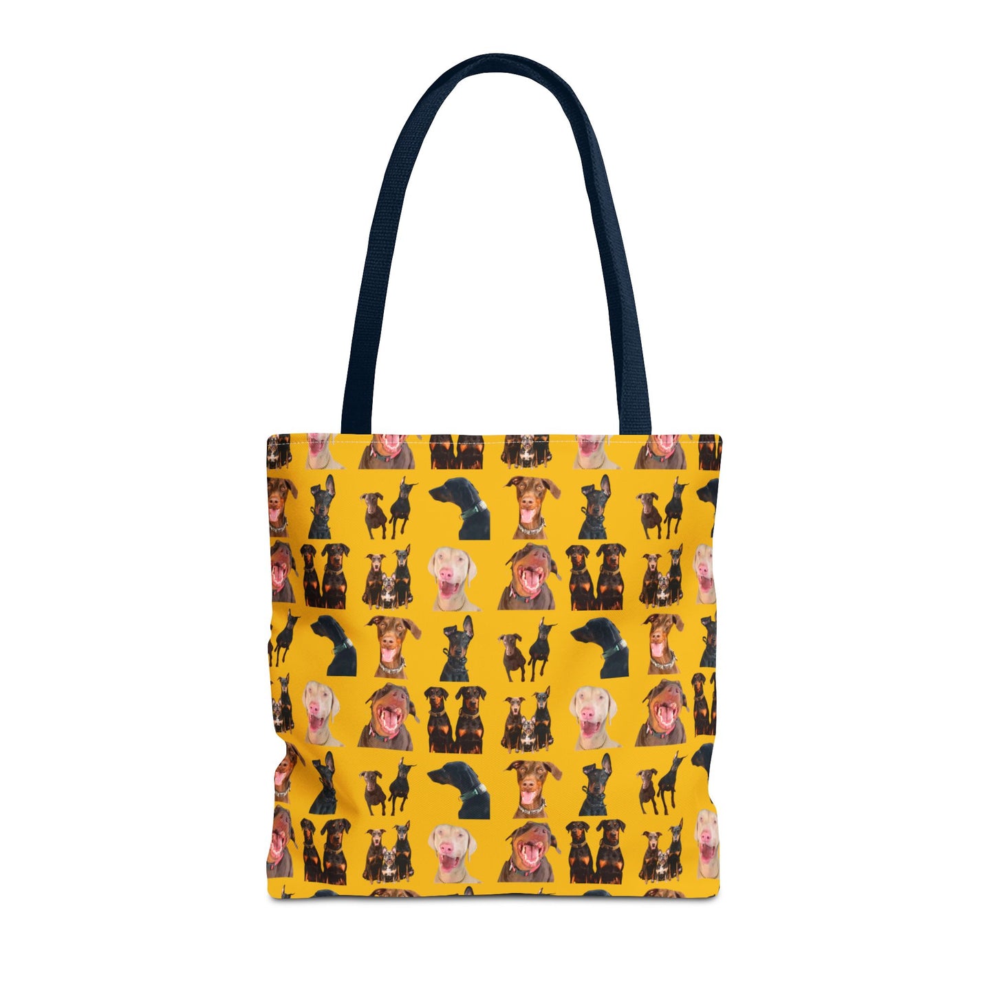Edition 9 Doberman Model Pattern Yellow Tote Bag