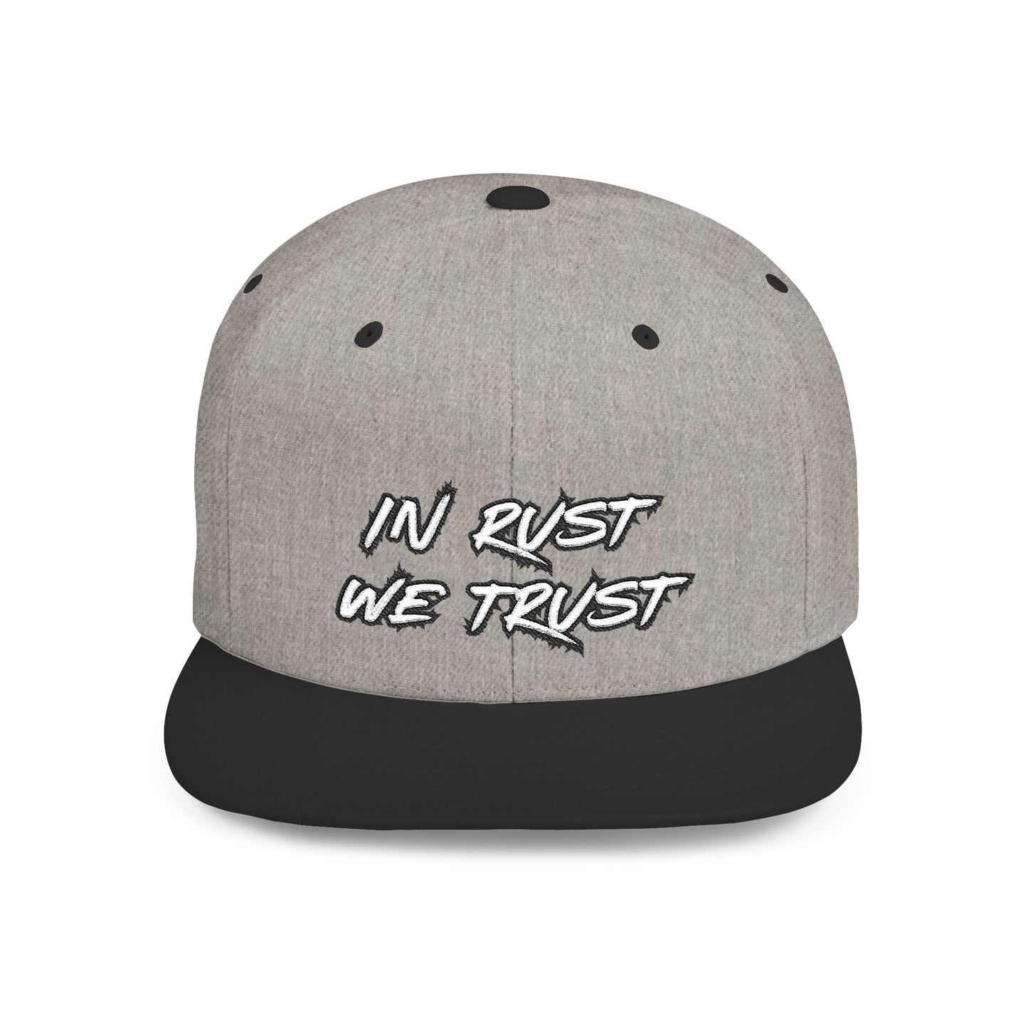 Rust 1 Embroidered Flat Bill Snapback