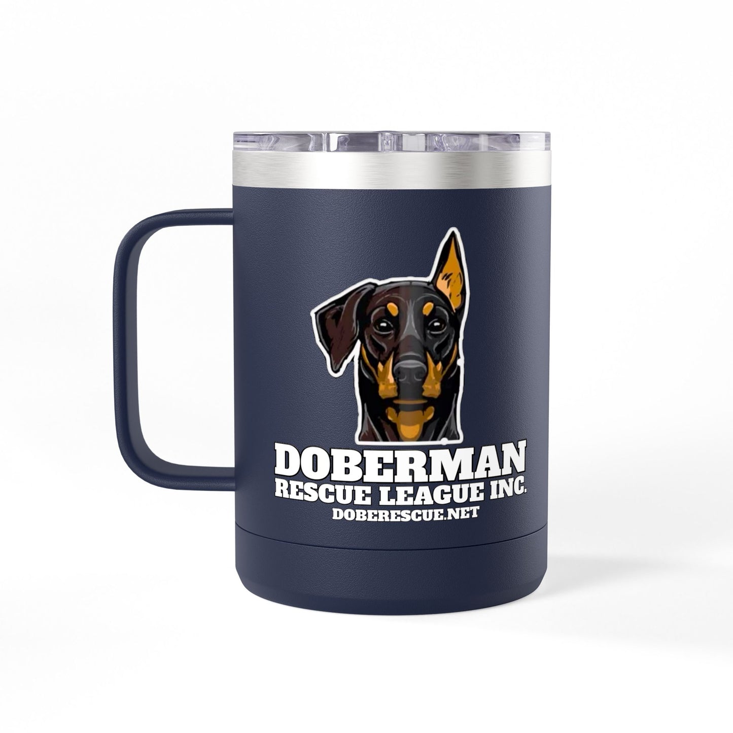 Doberman Rescue League 15oz Insulated Coffee Tumbler