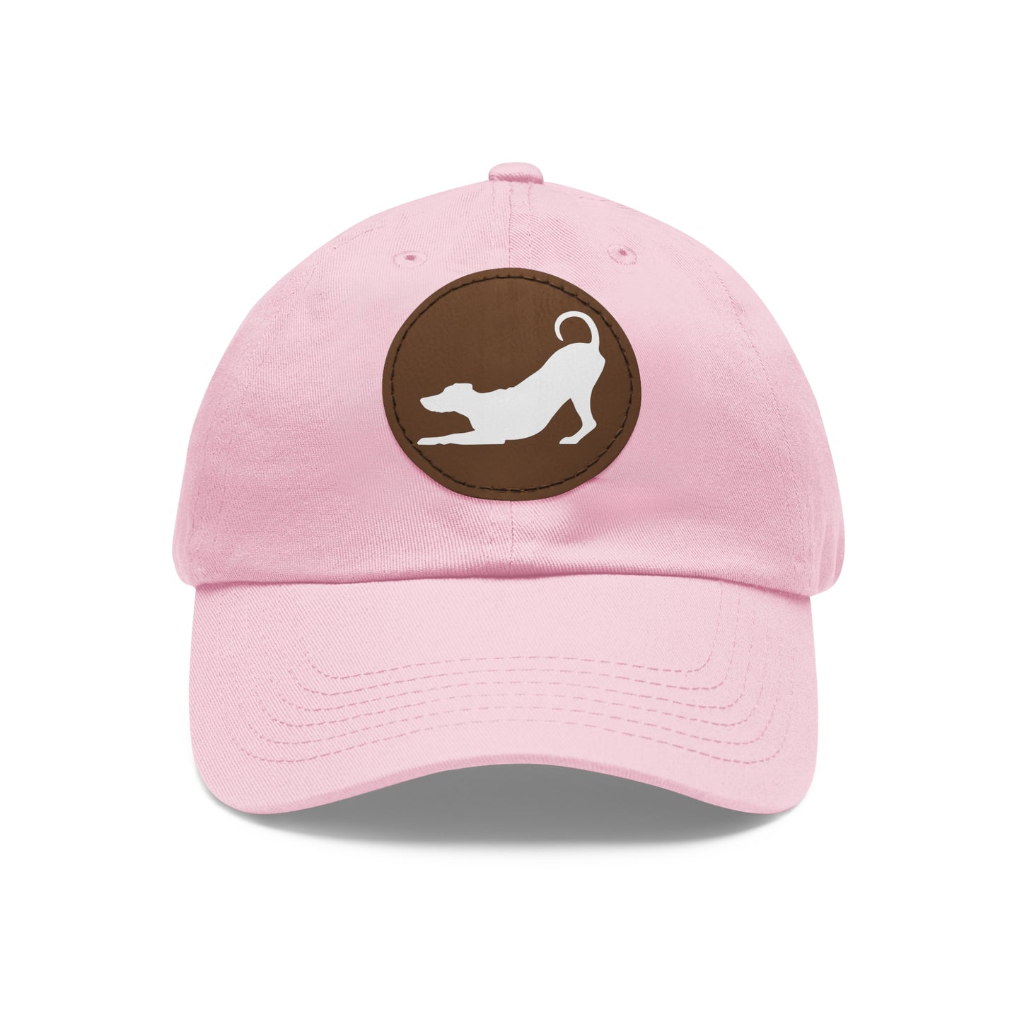 N 2 Dad Hat with Leather Patch (Round)