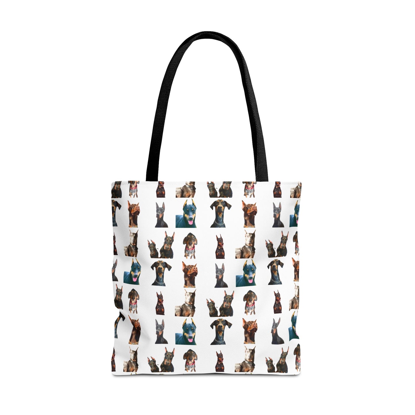 Edition 4 Doberman Model Pattern White Tote Bag