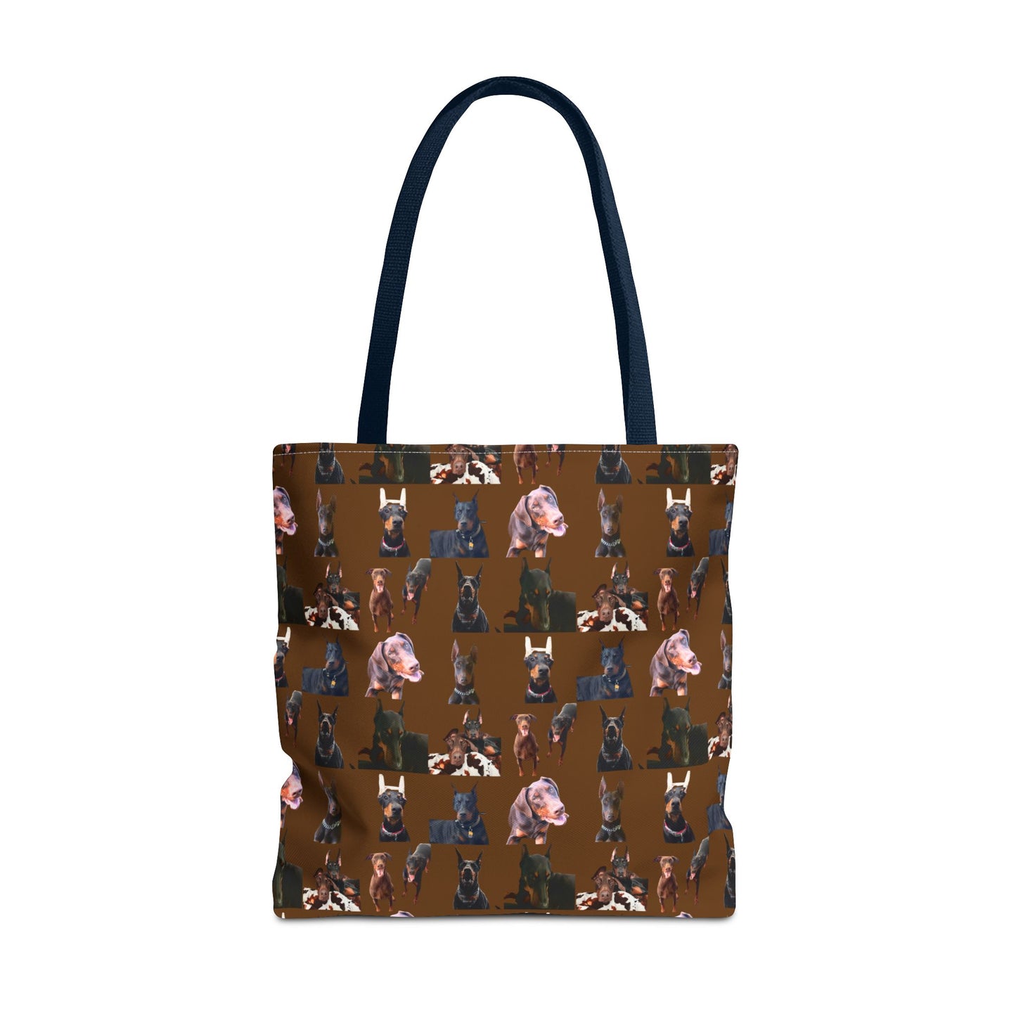 Edition 10 Doberman Model Pattern Brown Tote Bag