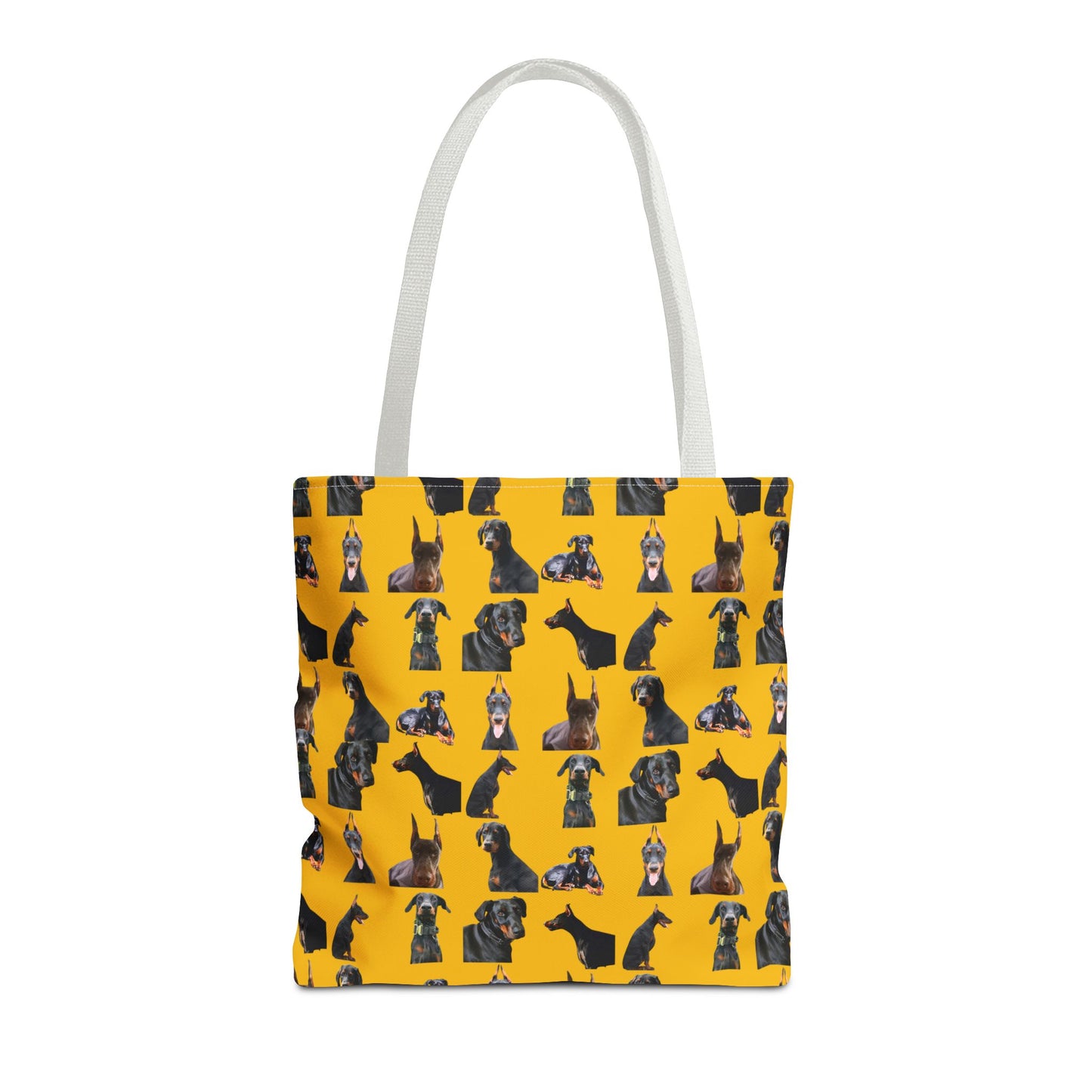 Edition 6 Doberman Model Pattern Yellow Tote Bag