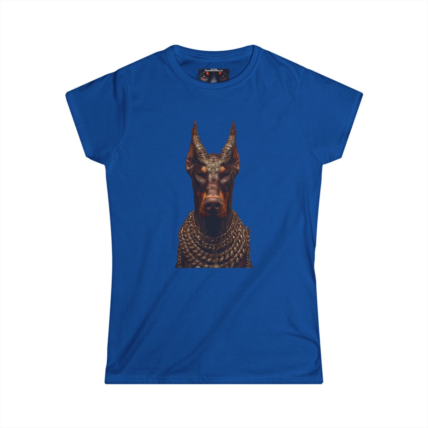 Doberman Goat 4 Women's Softstyle Tee