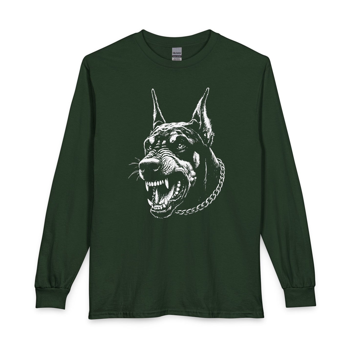 Protect 1  Long Sleeve Tee — Festive Doberman
