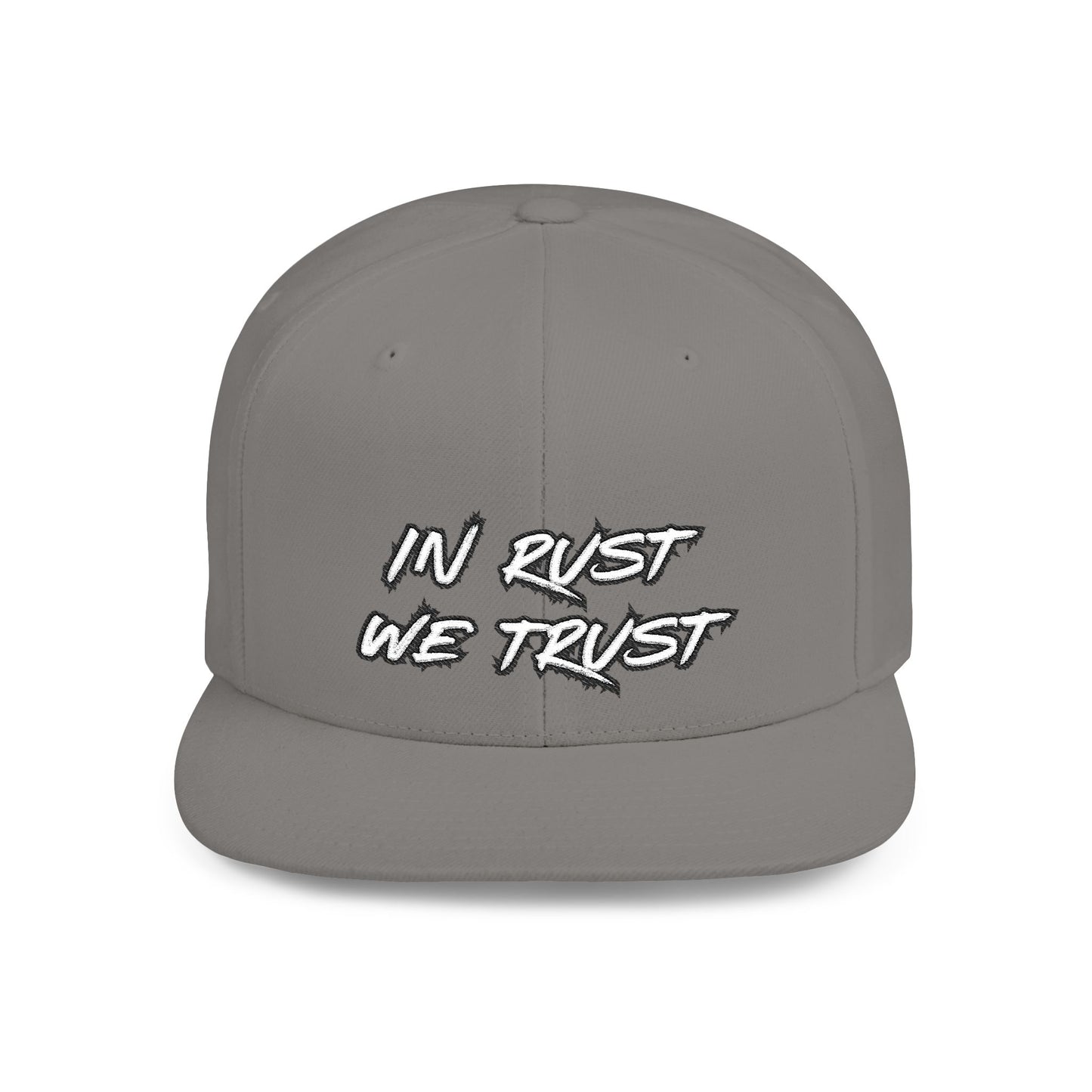 Rust 1 Embroidered Flat Bill Snapback