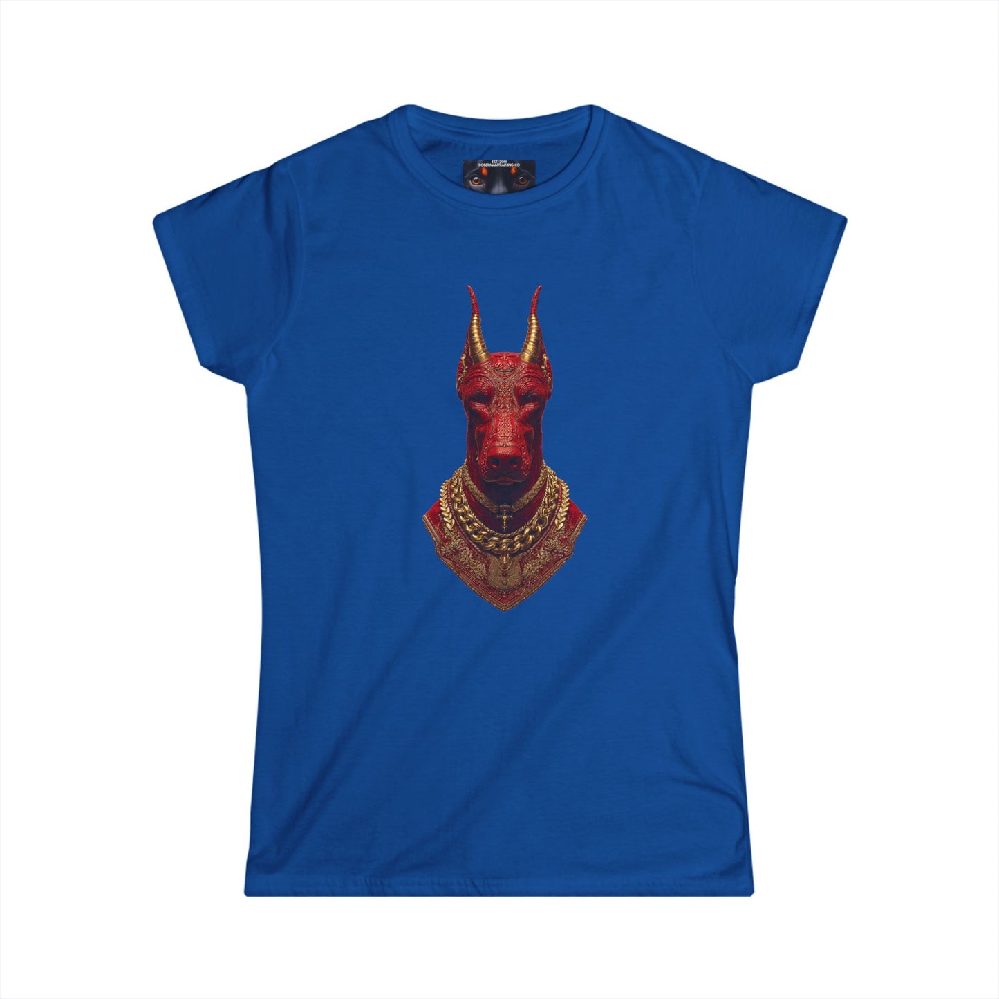 Doberman Goat 3 Women's Softstyle Tee