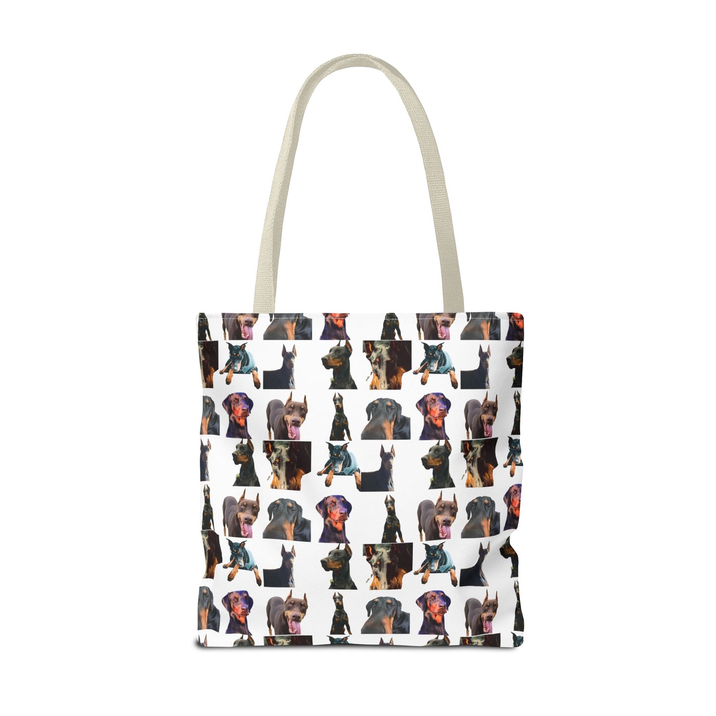 Edition 3 Doberman Model Pattern White Tote Bag