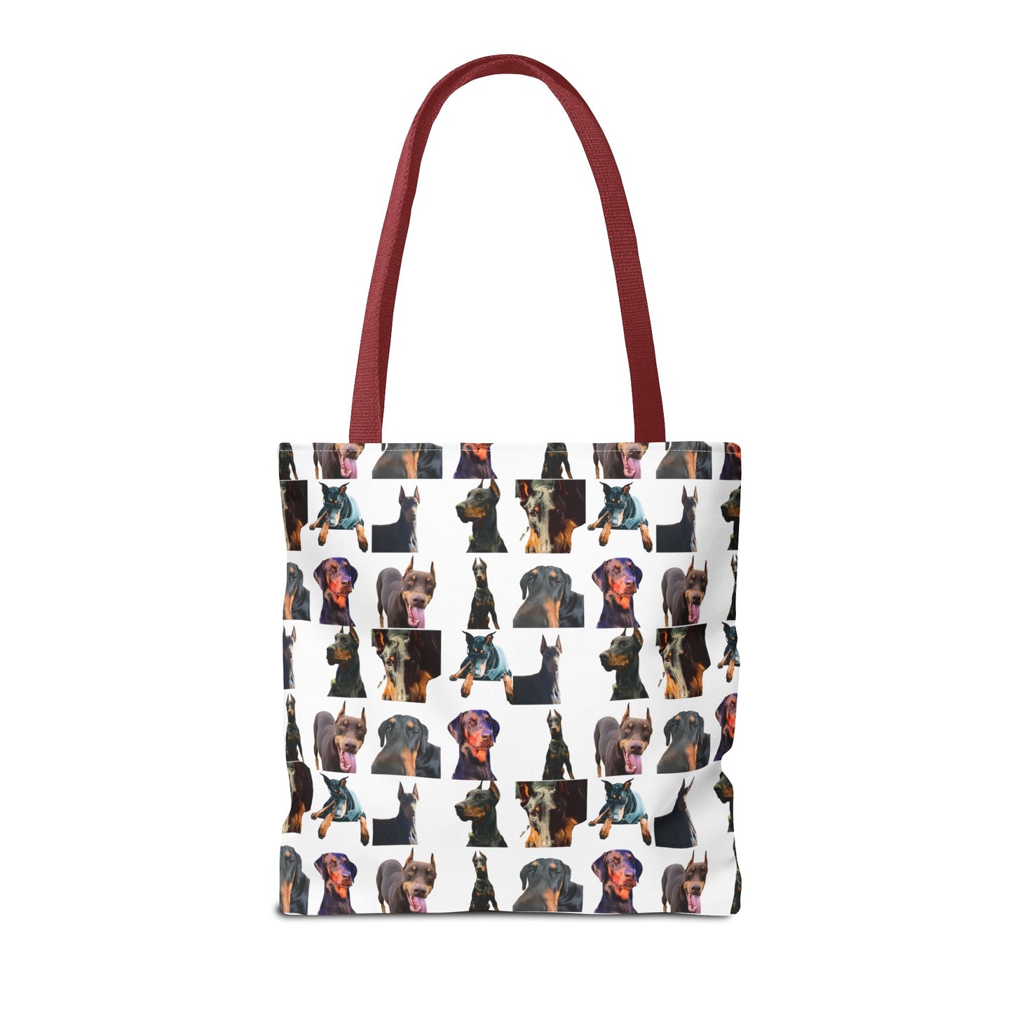 Edition 3 Doberman Model Pattern White Tote Bag