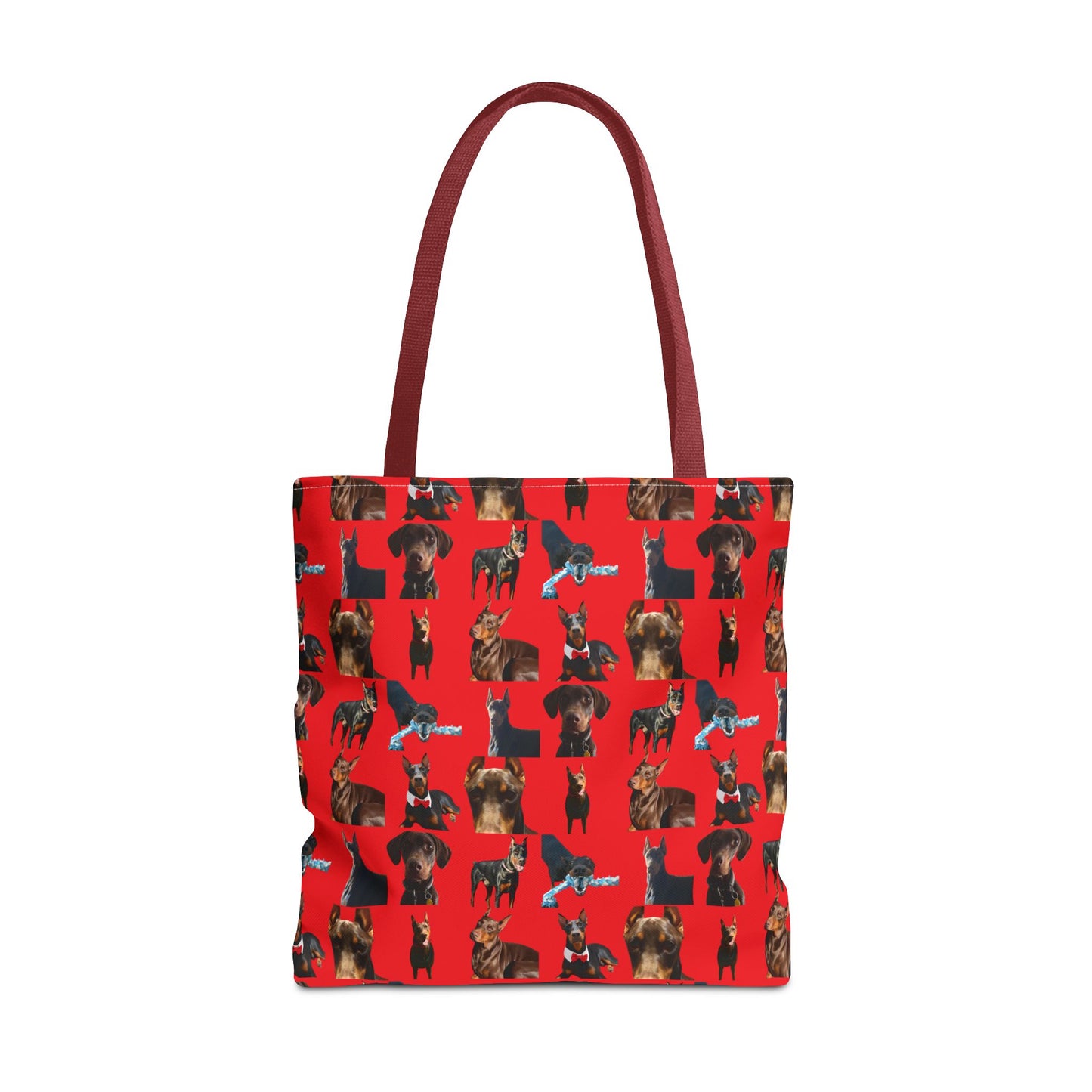 Edition 1 Doberman Model Pattern Red Tote Bag