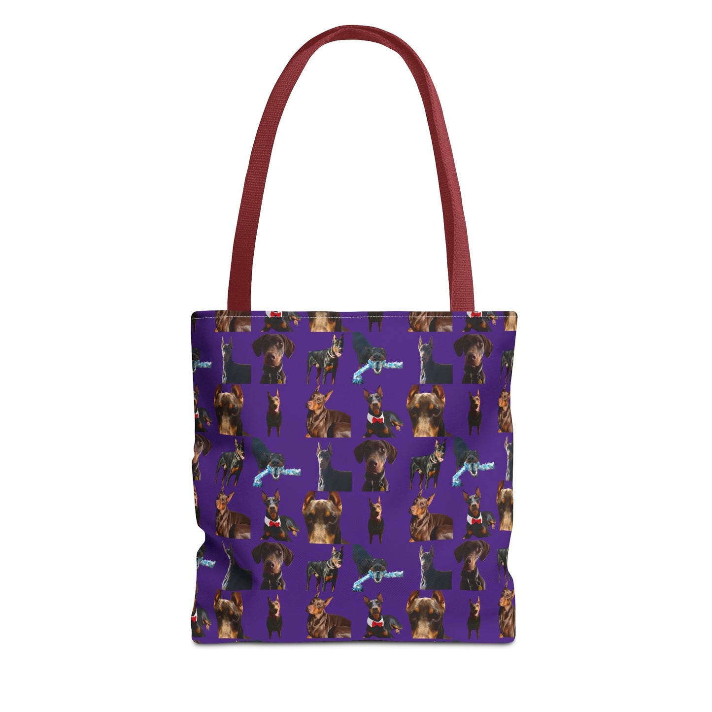 Edition 1 Doberman Model Pattern Purple Tote Bag