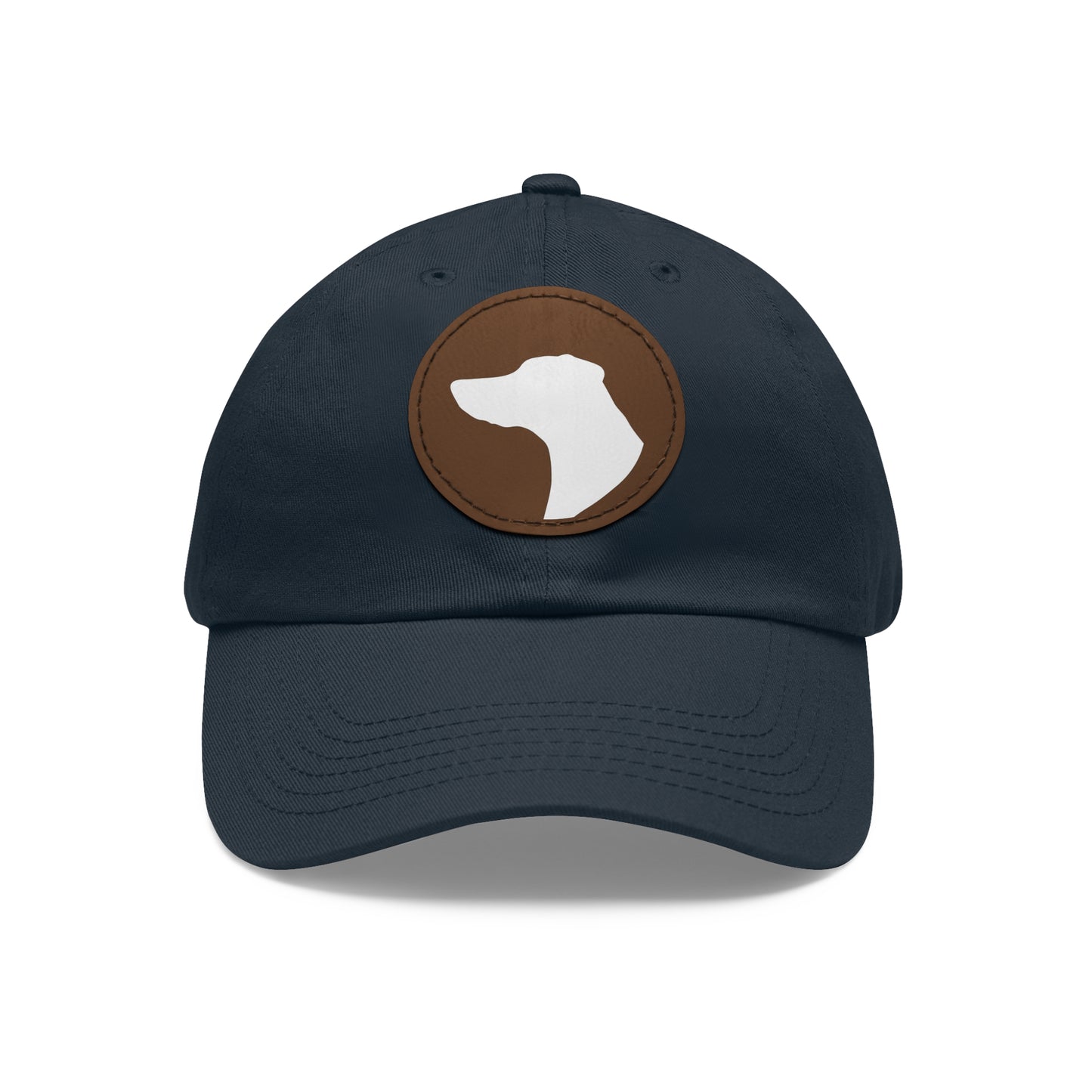 N 1 Dad Hat with Leather Patch (Round)