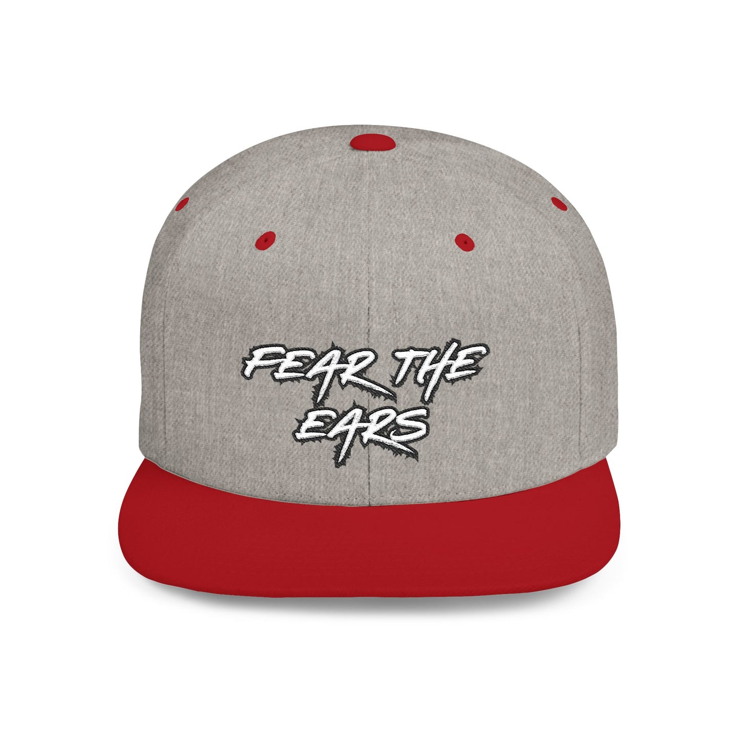 Ears 1 Embroidered Flat Bill Snapback