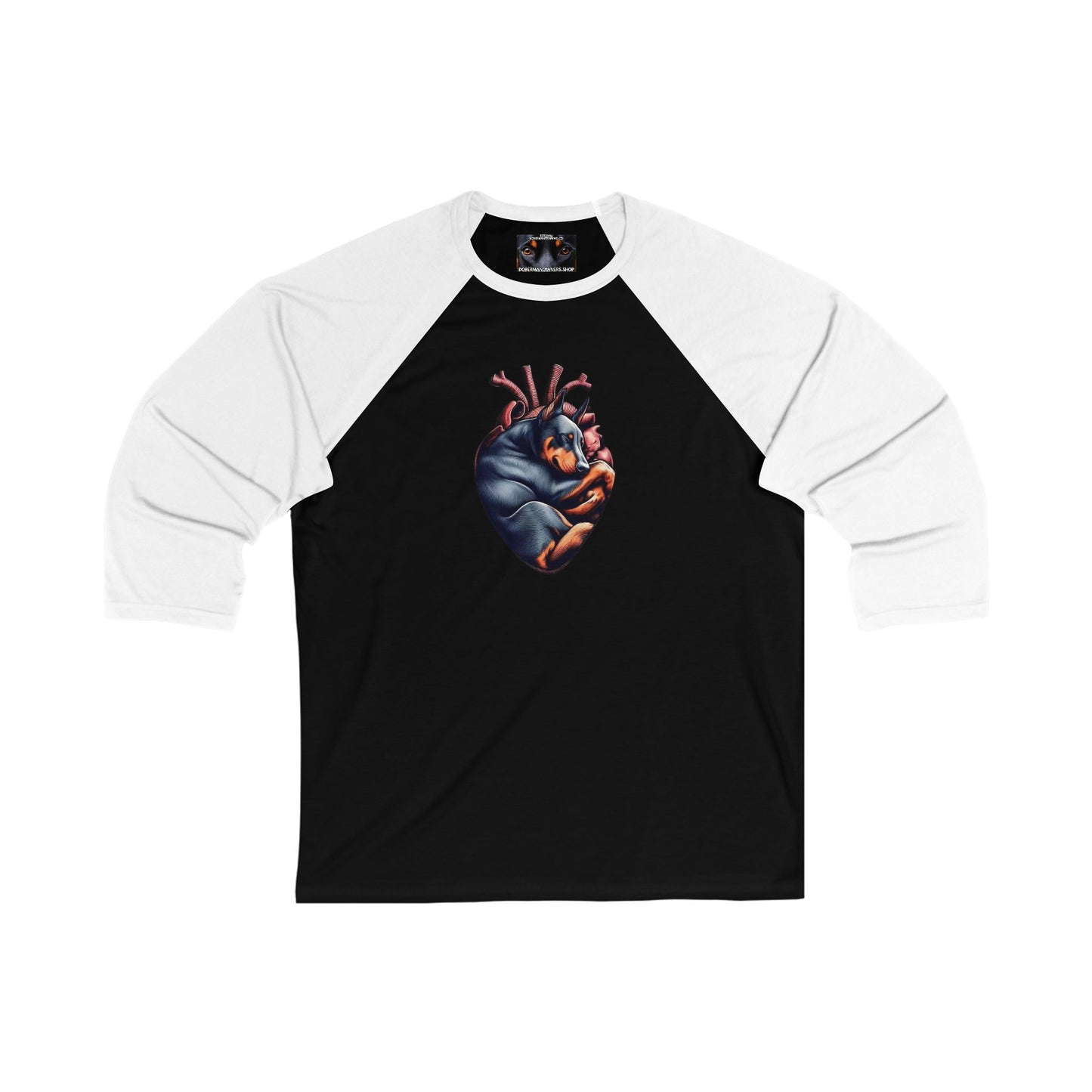 In my heart 1 - Unisex 3/4 Sleeve Baseball Tee