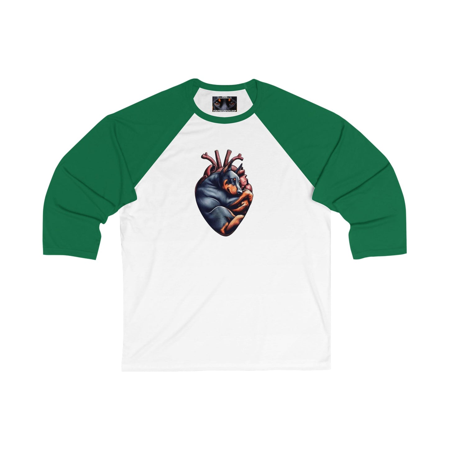 In my heart 1 - Unisex 3/4 Sleeve Baseball Tee